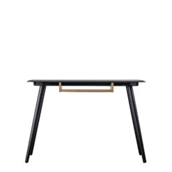 Alternative view of Pretoria Desk with Shelf Black