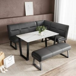 Alternative view of Cerutti Corner Bench Grey