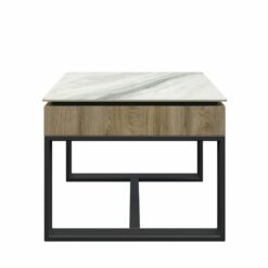 Alternative view of Monza White Ceramic Side Table