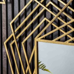 Alternative view of Taunton Rectangle Mirror Gold