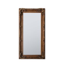 Alternative view of Lampedusa Carved Leaner Mirror Gold