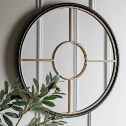 Alternative view of Balaton Round Mirror Gold