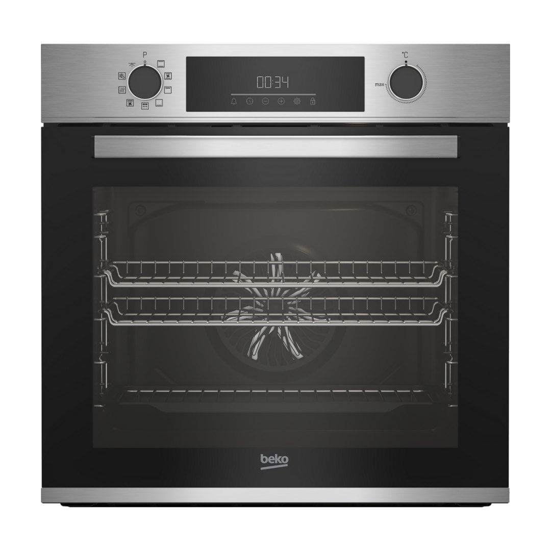 Beko AeroPerfect CIMY92XP 59.4cm Pyrolytic Built In Electric Single Oven Stainless Steel Romerils Jersey