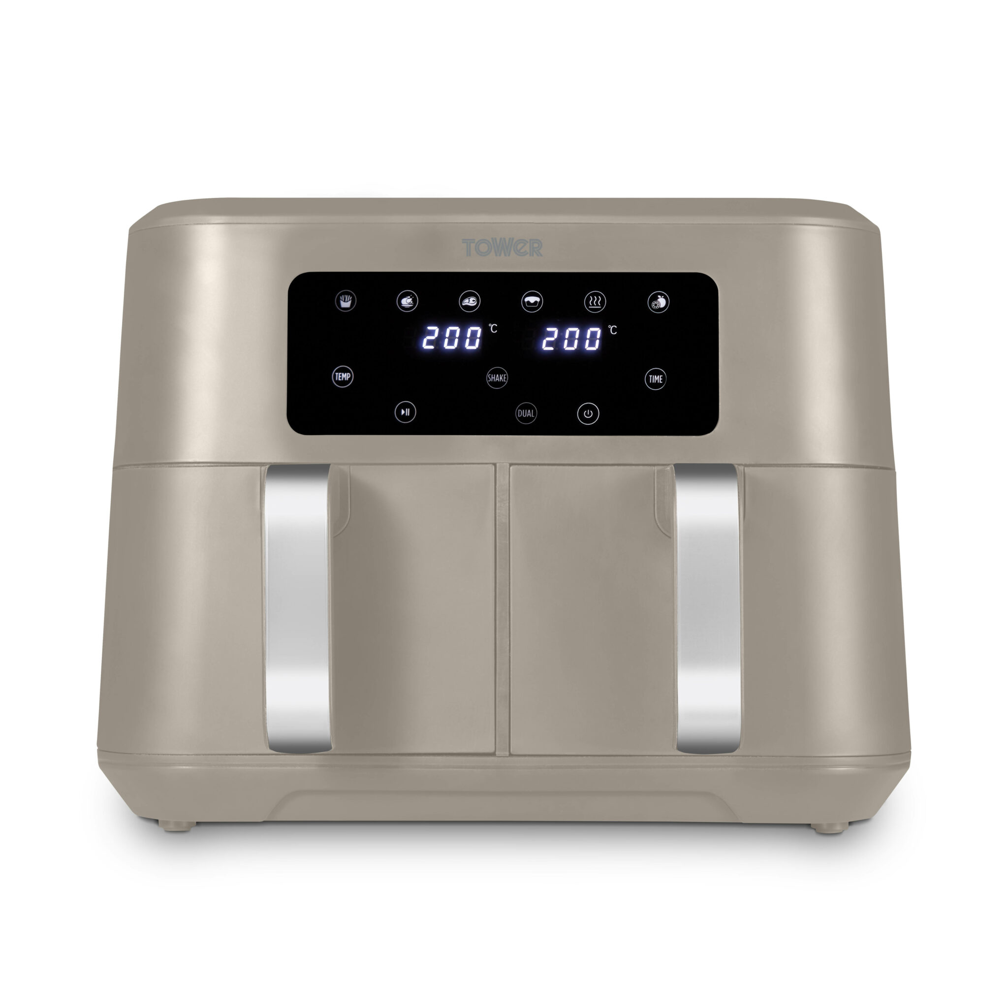 Tower T17137MSH Vortx 8.5L Dual Basket Air Fryer Latte Romerils Jersey