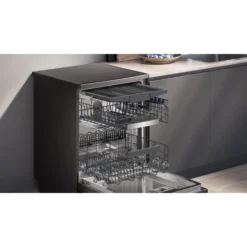Alternative view of Siemens IQ-500 SN25EC13CE Full Size Dishwasher - Black Stainless Steel