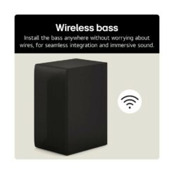 Alternative view of LG US70TY.AGBRLLK Wireless 3.1.1ch Soundbar & Subwoofer - Black (2025)