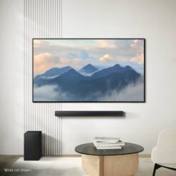 Alternative view of Samsung HW-B650F/XU 3.1ch 370W Soundbar with Wireless Subwoofer Bass Boost and Game Mode - Black (2025)