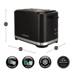 Alternative view of Hamilton Beach HBT1323B FlexiControl 2 Slice Digital Control Toaster