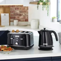 Alternative view of Kenwood TFP10.A0BK Elegancy Collection 4 Slot Toaster |  | Black
