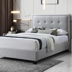 Alternative view of Grafton Static Bed in Mambo Stone - King 5'0