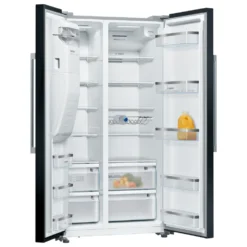 Alternative view of Bosch Series 6 KAD93ABEP Plumbed American Fridge Freezer -Black