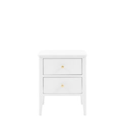 Alternative view of Arla 2 Drawer Bedside Table White