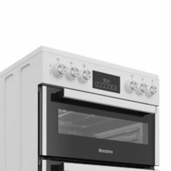 Alternative view of Blomberg HKRN651W 60cm Double Oven Electric Cooker with Vitroceramic Hob - White
