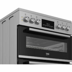 Alternative view of Beko EDC6731S 60cm Double Oven Electric Cooker with Vitroceramic Hob - Silver