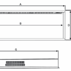 Alternative view of Gazco FireFX Atmos 105R 1.5kW Inset Electric Fire