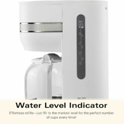 Alternative view of Hamilton Beach HBC9453MW Ella Filter Coffee Machine- White