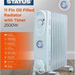 Alternative view of Status  OFH11-2500WT1PKB Oil Filled Radiator 2500 Watts