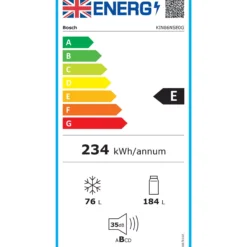 Alternative view of Bosch KIN86NSE0G 54.1cm 60/40 Integrated Frost Free Fridge Freezer