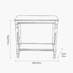 Alternative view of Pacific Heritage Olive Pine Wood Console Table