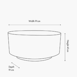 Alternative view of Pacific Newborough Burr Wood Effect Coffee Table