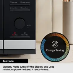 Alternative view of Samsung MS32DG4504ATE3 32L Solo Microwave with Triple Distribution System - Black