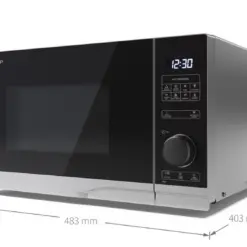 Alternative view of Sharp YC-PS254AU-S 25 Litres Solo Microwave - Silver