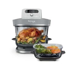 Alternative view of Ninja AS090UKWH CRISPi PRO 5-in-1 Glass Air Fryer - White