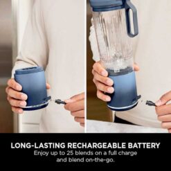 Alternative view of Ninja BC251UKNV Compact Portable Rechargeable Blender - Navy