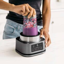 Alternative view of Ninja CB100UK 2-in-1 Foodi Power Nutri Blender with Auto-iQ- Silver