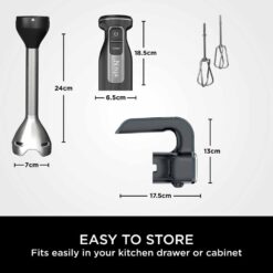 Alternative view of Ninja CI090UK Ninja Foodi 2-in-1 Hand Blender & Mixer - Black