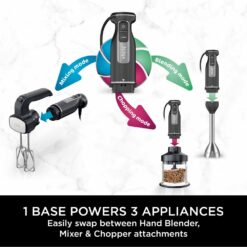 Alternative view of Ninja CI100UK Foodi 3-in-1 Hand Blender- Mixer & Chopper - Black