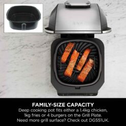 Alternative view of Ninja EG351UK Grill & Air Fryer - Black/Silver