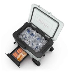 Alternative view of Ninja FB245UKWH Ninja FrostVault 45QT/42L Wheeled Cooler with Dry Zone - Cloud White