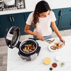 Alternative view of Ninja OL750UK 7.5L 15-In-1 One Lid Multi Cooker & probe - Black / Stainless Steel