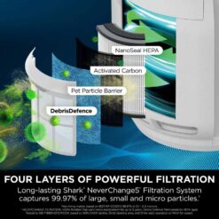 Alternative view of Shark HP150UK NeverChange5 Air Purifier - White