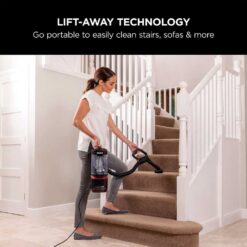 Alternative view of Shark NV602UKT Lift-Away Upright Vacuum Cleaner - Pet Model - Red