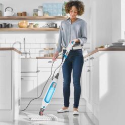 Alternative view of Shark S6001UK Klik n'Flip Manual Steam Pocket Mop - White/Blue Bird Blue