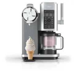 Alternative view of Ninja NC701UK Swirl by CREAMi 13-in-1 Soft Serve & Ice Cream Maker - Platinum Silver