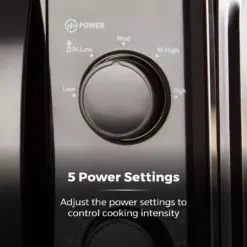 Alternative view of Tower T24034BLK 20L 700W Microwave - Black