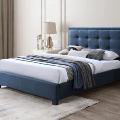 Alternative view of Grafton Static Bed in Bolero Blue Steel - Double 4'6