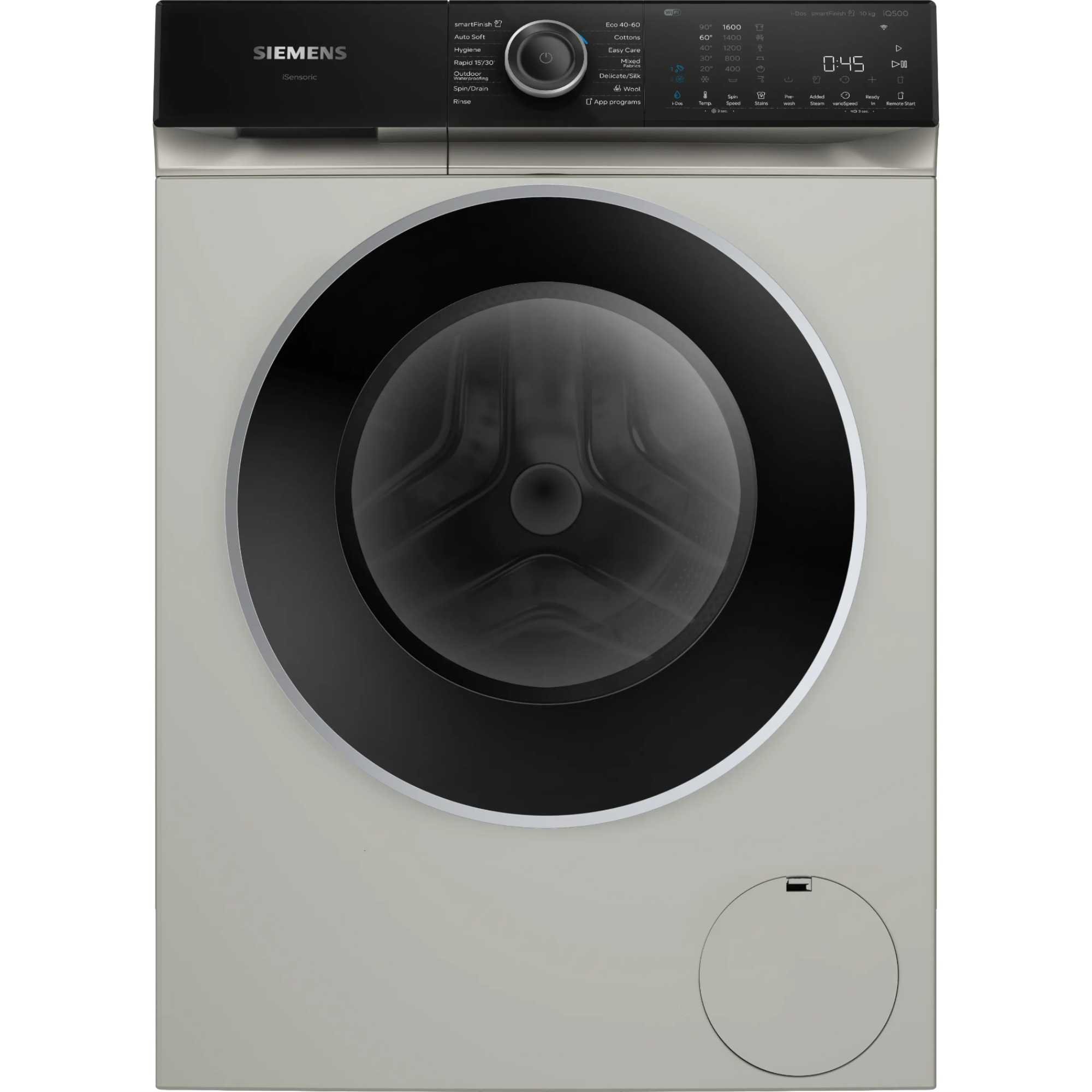 Siemens IQ500 WG56H2AXGB 10kg Washing Machine with 1600 rpm - Silver